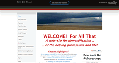 Desktop Screenshot of forallthat.com